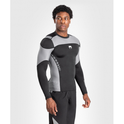 Venum Tempest L/S Rashguard Black-Grey