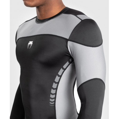 Venum Tempest L/S Rashguard Negro-Gris