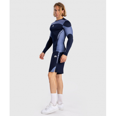 Venum Tempest L/S Rashguard Dunkelblau-Blau