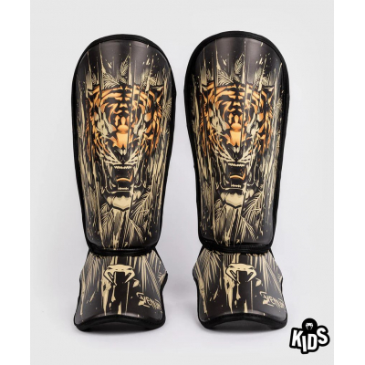 Venum Tiger Kids Shin Guards Noir