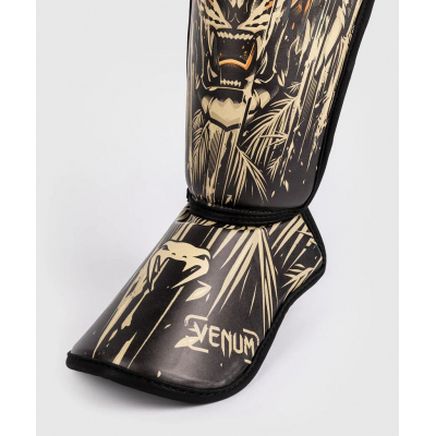 Venum Tiger Kids Shin Guards Nero