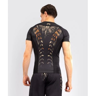 Venum Tiger Mens Short Sleeve Rashguard Nero