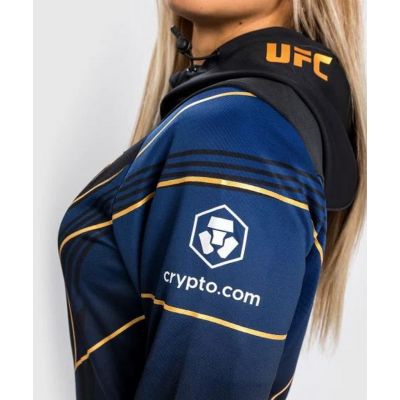 Venum Ufc Authentic Fight Night 2.0 Kit Womens Walkout Hoodie Bleu-Or