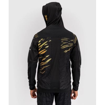 Venum UFC Fusion Authentic Fight Night Mens Walkout Hoodie Champion Negro-Oro