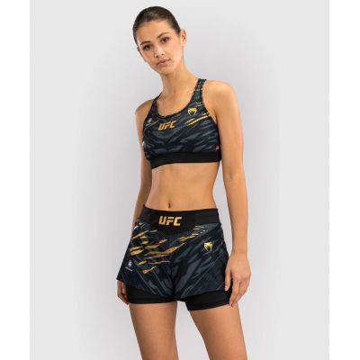 Venum UFC Fusion Authentic Fight Night Womens Fight Short Negro-Oro