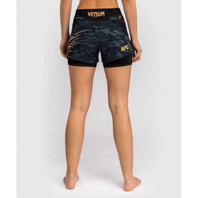 Venum UFC Fusion Authentic Fight Night Womens Fight Short Negro-Oro