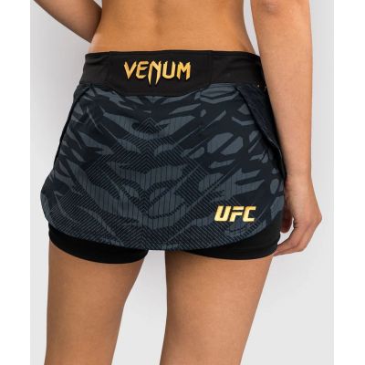 Venum UFC Fusion Authentic Fight Night Womens Skort Preto-Dourado