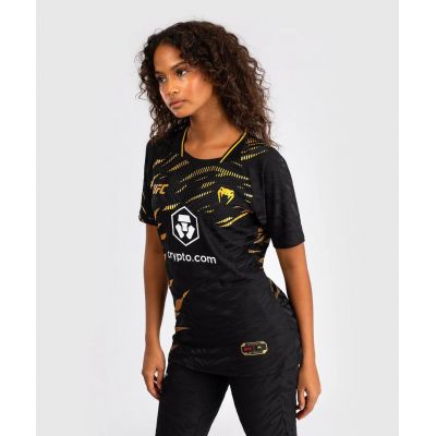 Venum UFC Fusion Authentic Fight Night Womens Walkout Jersey Negro-Oro