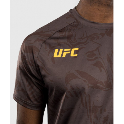 Venum UFC Fusion Fight Week Mens Dry Tech T-Shirt Marron