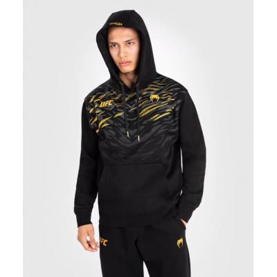 Venum UFC Fusion Mens Replica Pullover Hoodie Negro-Oro