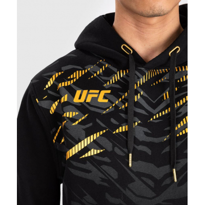 Venum UFC Fusion Mens Replica Pullover Hoodie Black-Gold