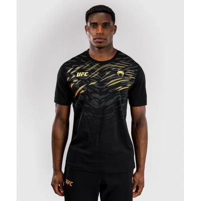 Venum UFC Fusion Mens Replica Short Sleeve T-Shirt Negro-Oro