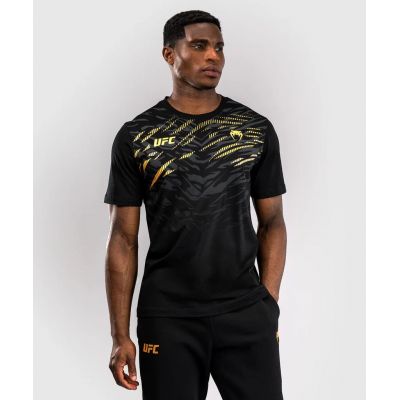 Venum UFC Fusion Mens Replica Short Sleeve T-Shirt Negro-Oro