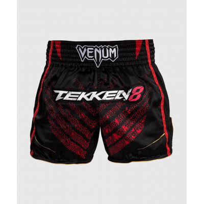 Venum X Tekken 8 - Marshall Law Muay Thai Shorts Nero-Rosso