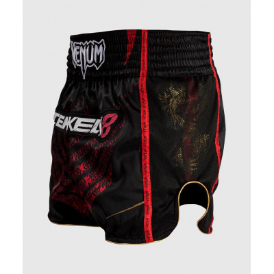 Venum X Tekken 8 - Marshall Law Muay Thai Shorts Preto-Vermelho