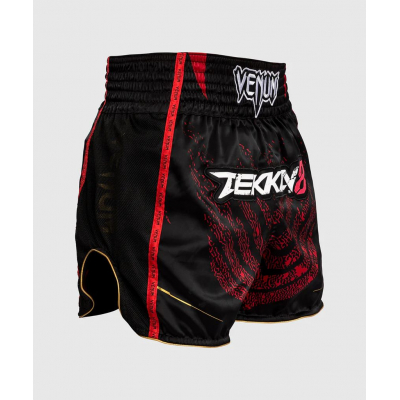 Venum X Tekken 8 - Marshall Law Muay Thai Shorts Preto-Vermelho