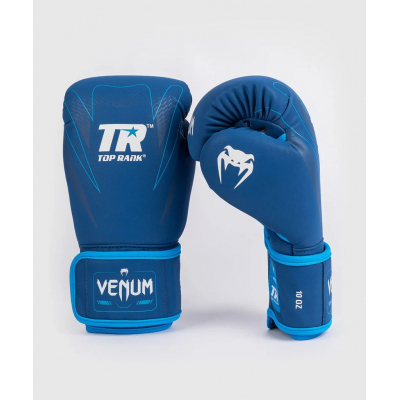 Venum X Top Rank Original Impact Boxing Gloves Azul Marinho