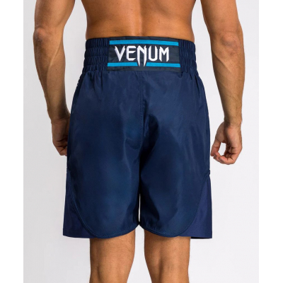 Venum X Top Rank Original Mens Boxing Shorts Navy Blu