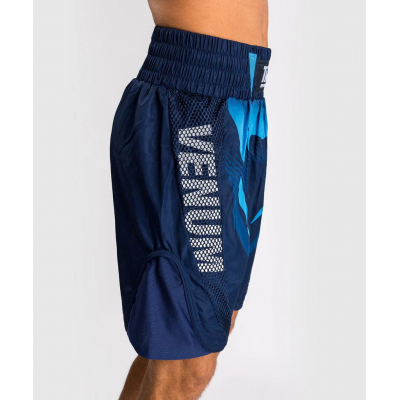 Venum X Top Rank Original Mens Boxing Shorts Navy Blu