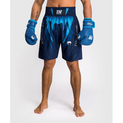 Venum X Top Rank Original Mens Boxing Shorts Navy Blu