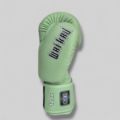 Wai Kru Muay Thai Gloves Semi Leather BG -6 Verde