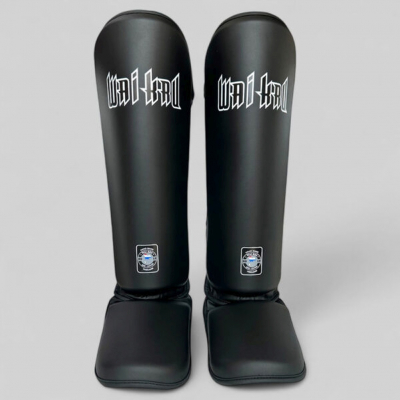 Wai Kru Shinguard Semi Leather DVSG-1 Nero