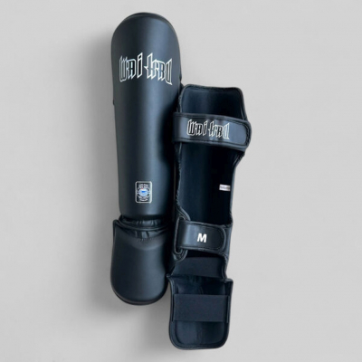 Wai Kru Shinguard Semi Leather DVSG-1 Preto