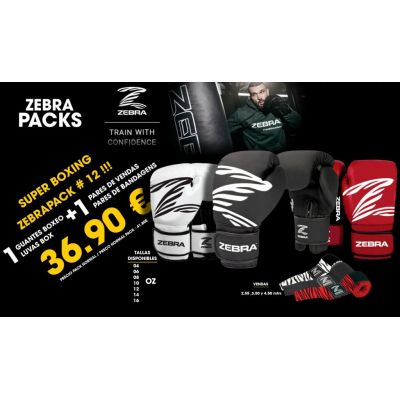 Zebra Mats Pack Boxing / MMA Nº12 Schwarz