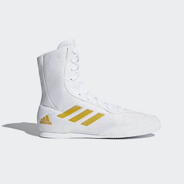 black and gold adidas boxing boots