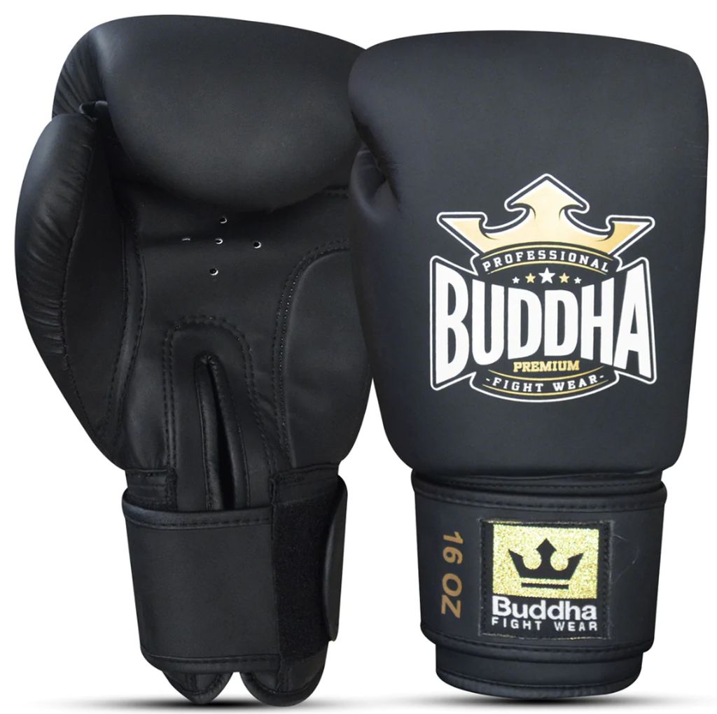 Buddha Boxing Gloves Muay Thai Kick Boxing Thailand Noir-Or