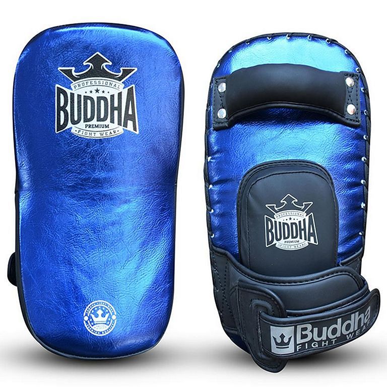 Paos Thailand Piel Buddha Profesionales Negro Rojo (Par) – Buddha Fight Wear