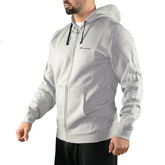 champion grey zip hoodie