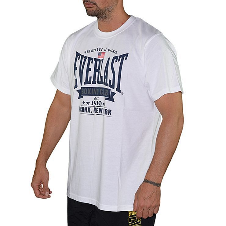 EVERLAST MENS ACTIVE BOXING LONG SLEEVE WHITE TEE T SHIRT BRAND NEW WITH  TAGS