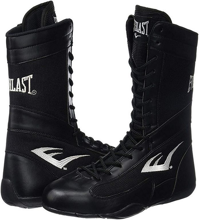Zapatillas bota larga de boxeo Everlast Grid (negro) – Capital MMA