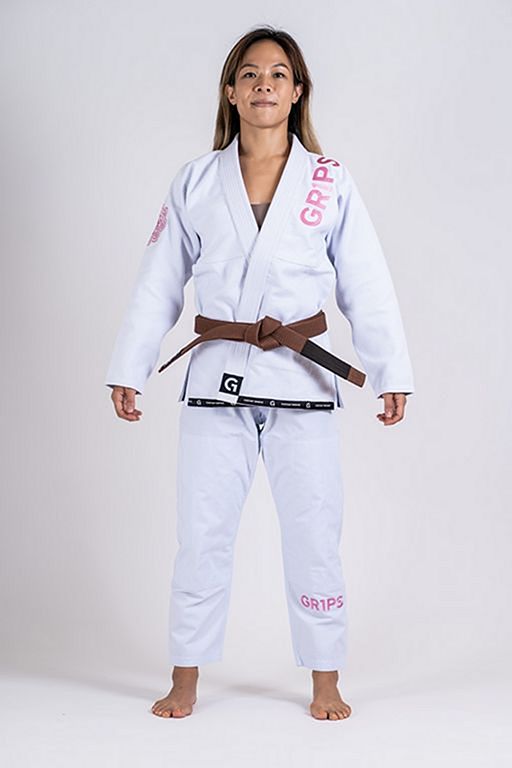 Gr1ps Ladies Jiu Jitsu Kimono Primero Competition White-Pink