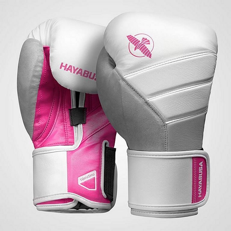 Hayabusa T3 Boxing Gloves Weiß-Rosa