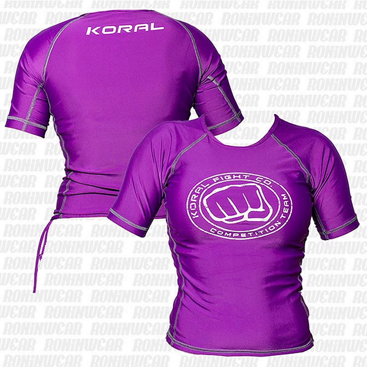 Koral Impact Rashguard Femenino Morado Gris