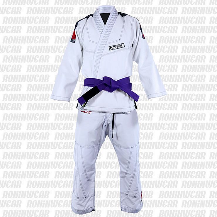Kimono Jiu Jitsu Koral MKM 2.1 Branco - Revendedor Oficial
