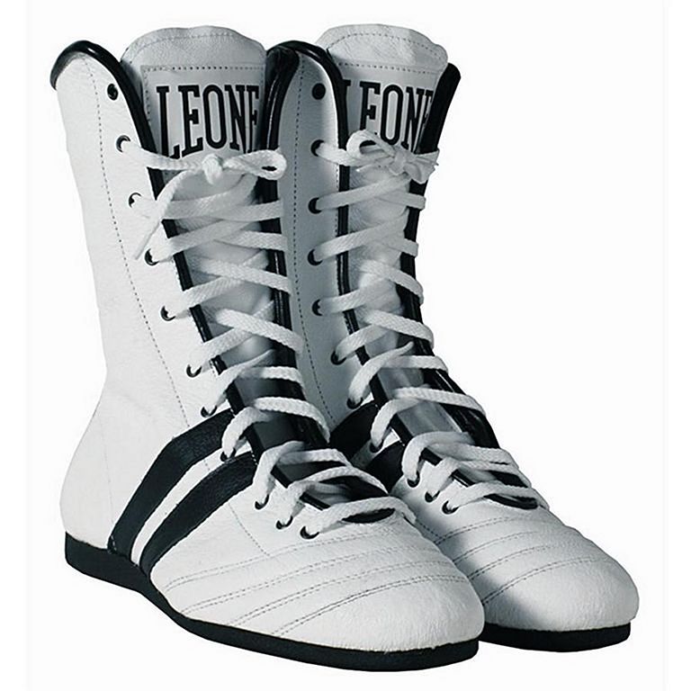 Leone 1947 Boxing Boots White