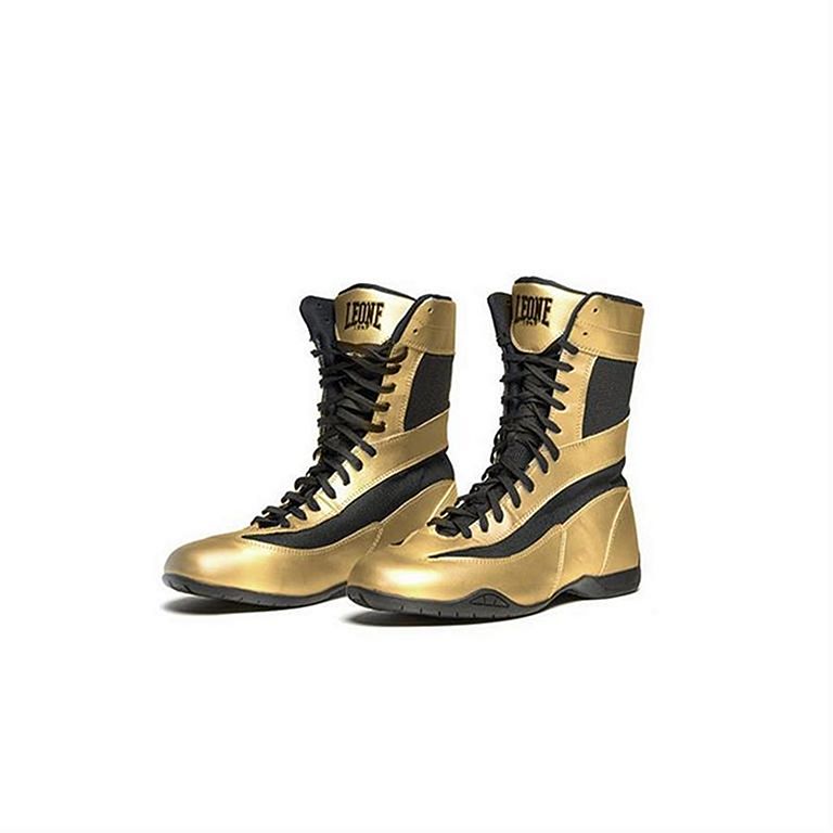 gold boxing shoes
