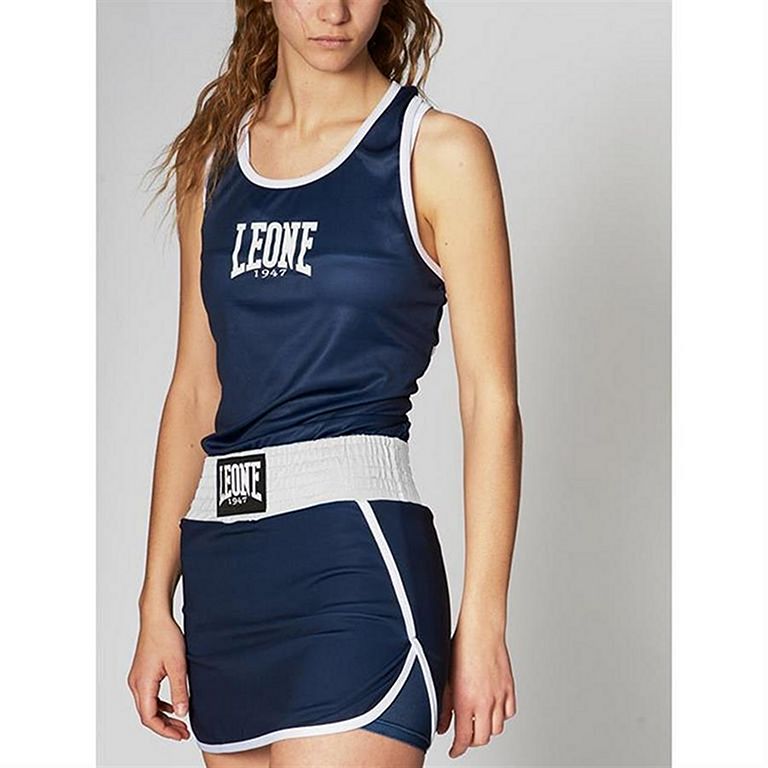 Leone 1947 Camiseta Boxeo Mujer Match Azul