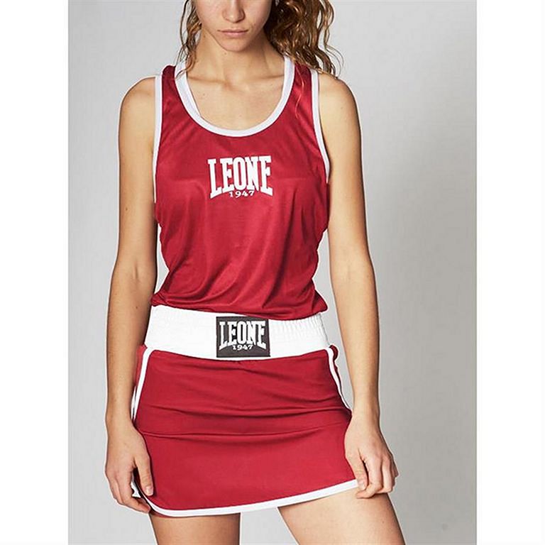 Leone 1947 Camiseta Boxeo Mujer Match Rojo