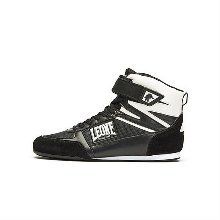 Leone 1947 Shadow Boxing Boots Black-White