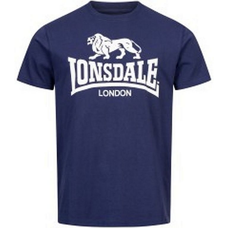 Lonsdale Logo Gots Men T-shirt Azul Marinho