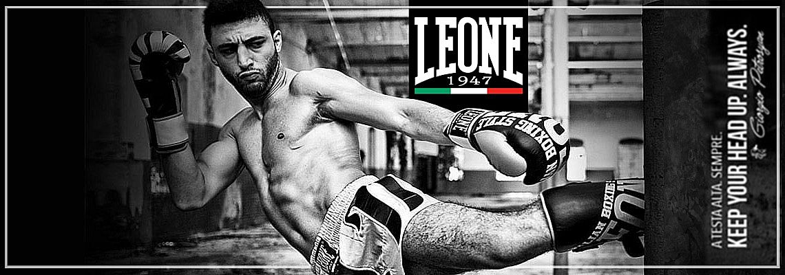 Leone1947 Pantalones Muay Thai / Kick Boxing Revo Fluo Negro