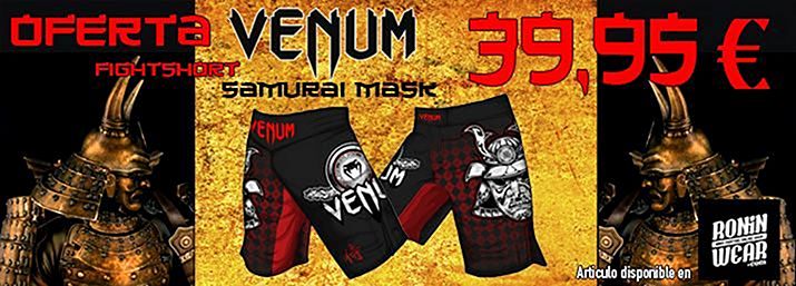 CONSIGUE TU BERMUDA VENUM SAMURAI MASK A UN PRECIO INSUPERABLE