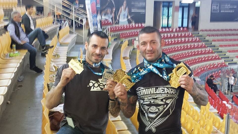 Tito Beltrán y Toni Boluda en Roma IBJJF