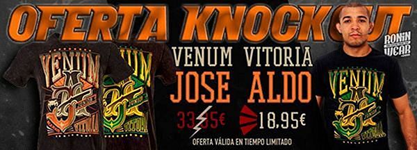 Oferta Knockout Junio 2014 - Camisetas Venum Jose Aldo Vitoria por sólo 18,95 euros