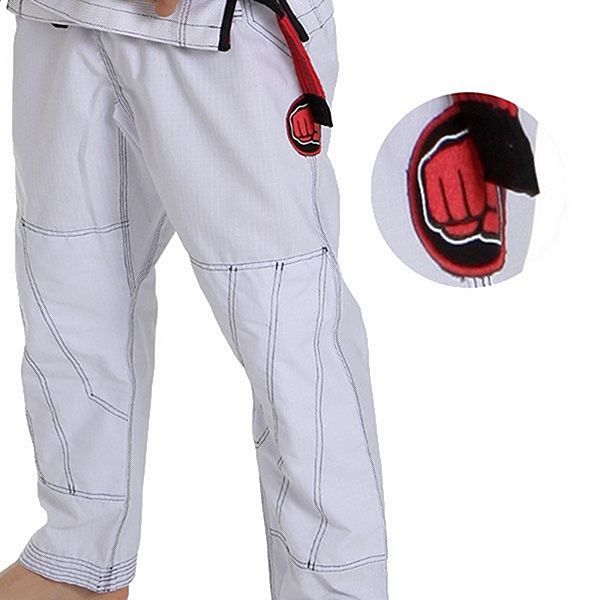 Ripstop pants of the white Koral MKM 2018 BJJ Gi