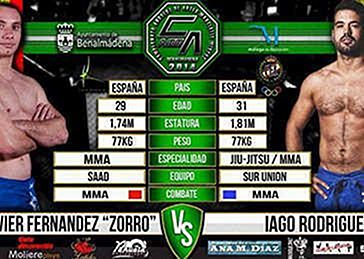 Iago luchara en el Campeonato de Andalucía de MMA Amateur
